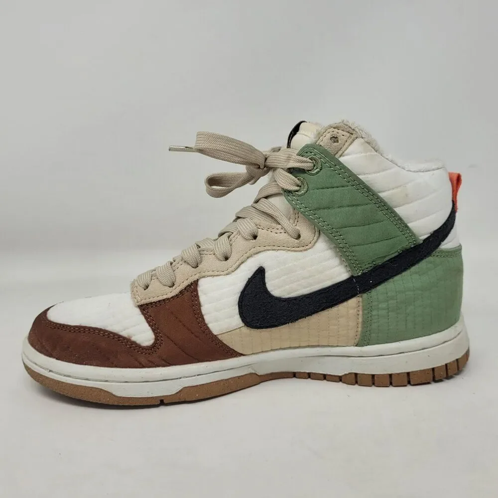 Nike Dunk High LX Next Nature Toasty Womens 6 Summit White Black Green Sneakers - Picture 4 of 16